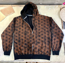 Load image into Gallery viewer, Full Pattern Sacred Geometry Zip up Hoodie