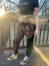 Load image into Gallery viewer, Oni Mask Half and half Joggers