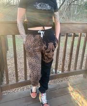 Load image into Gallery viewer, Oni Mask Half and half Joggers