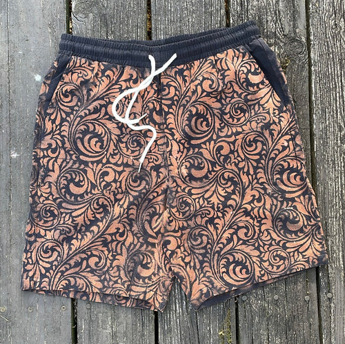 Filigree Linen Shorts