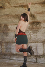 Load image into Gallery viewer, Damask Open Back Cowl neck Tank