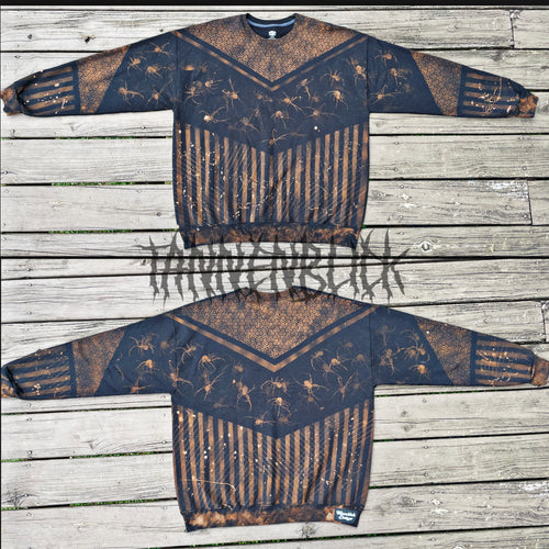 Spiders and Stripes crew neck sweatshirt