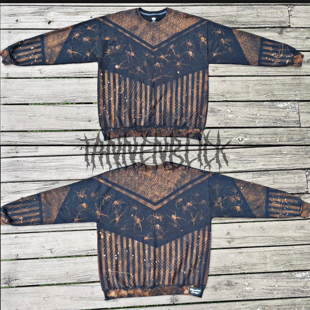 Spiders and Stripes crew neck sweatshirt