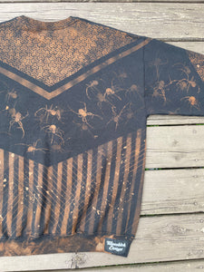 Spiders and Stripes crew neck sweatshirt