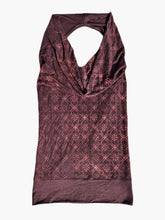 Load image into Gallery viewer, Quatrefoil Open Back Cowl Neck tank