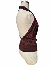 Load image into Gallery viewer, Quatrefoil Open Back Cowl Neck tank