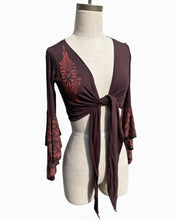 Load image into Gallery viewer, Retro Paisley Wrap Top