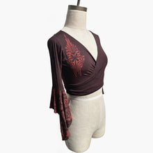 Load image into Gallery viewer, Retro Paisley Wrap Top