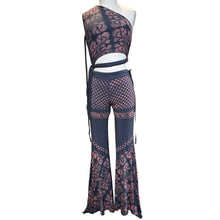 Load image into Gallery viewer, Retro Paisley Skirt Pants (gray)