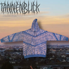 Load image into Gallery viewer, Gray Filigree + Merkaba Hoodie