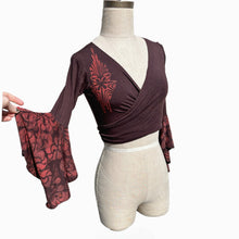Load image into Gallery viewer, Retro Paisley Wrap Top