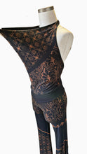 Load image into Gallery viewer, Damask &amp; Quatrefoil Onesie