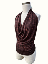 Load image into Gallery viewer, Quatrefoil Open Back Cowl Neck tank