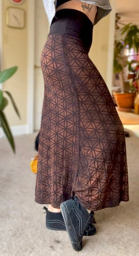 Flower of life Maxi Skirt