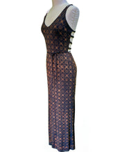 Load image into Gallery viewer, Quatrefoil Long Strappy Dress